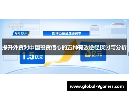 提升外资对中国投资信心的五种有效途径探讨与分析